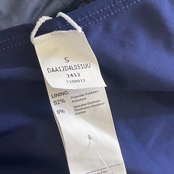 Cupshe Women’s Tankini Swimsuit S Blue Tropical 2 Piece Scoop Neck UPF 30 Tie - Picture 6 of 9